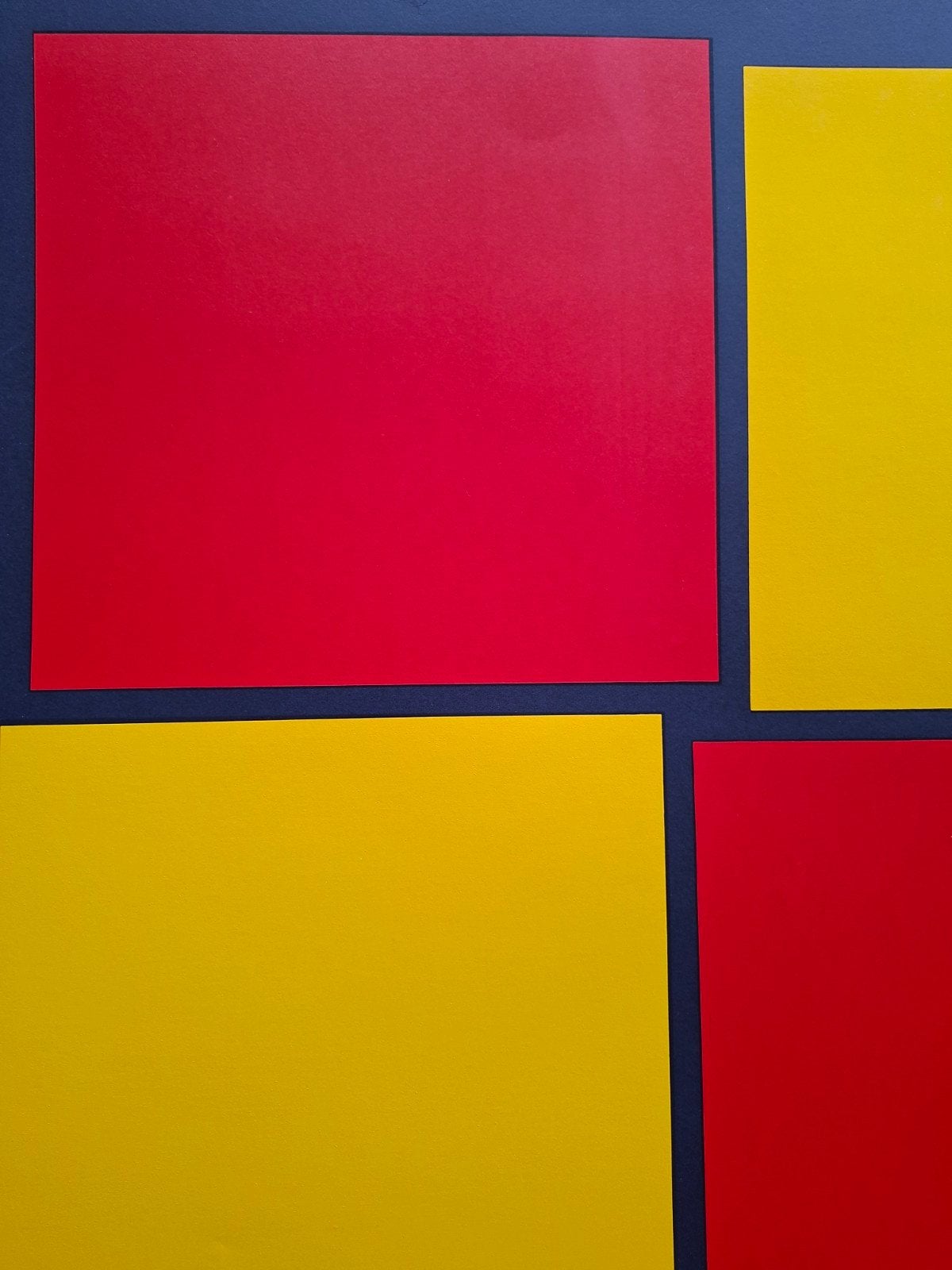 CORTIER Amedee "Rood-geel" zeefdruk, Antiquités & Art, Numéroté, Enlèvement ou Envoi, Sérigraphie