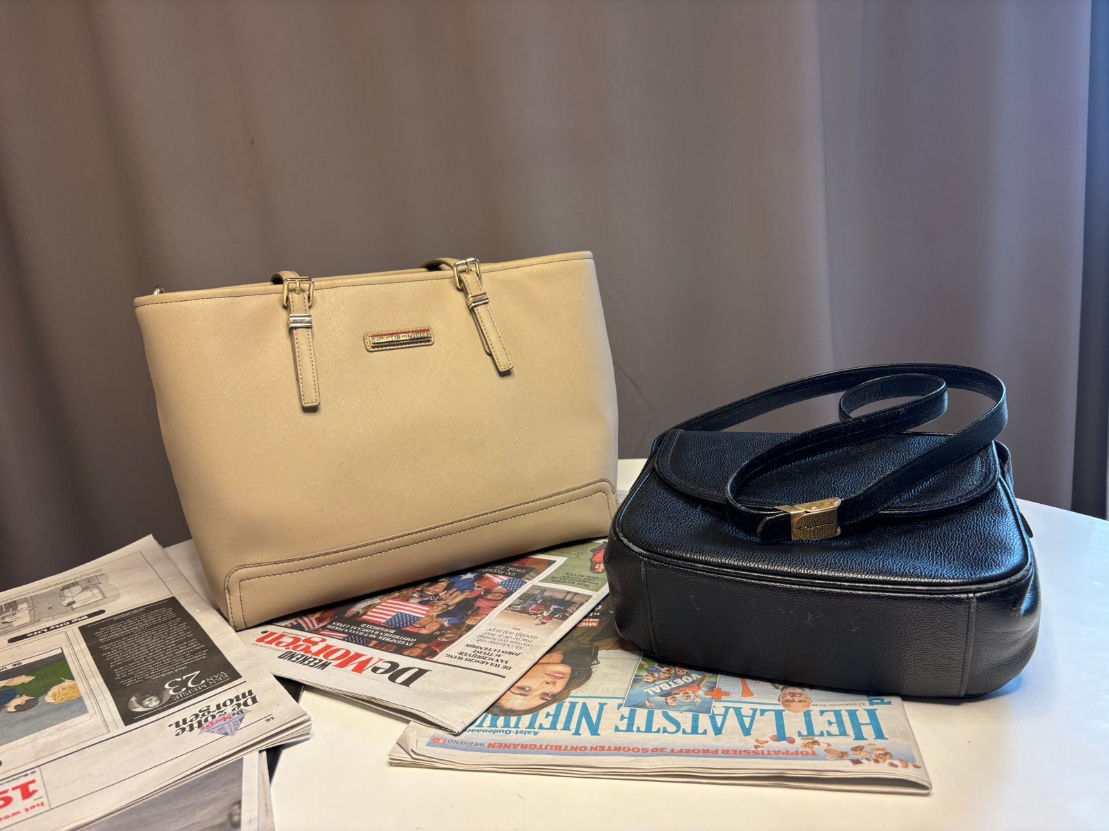 Deux sacs à main en cuir, Enlèvement, Utilisé