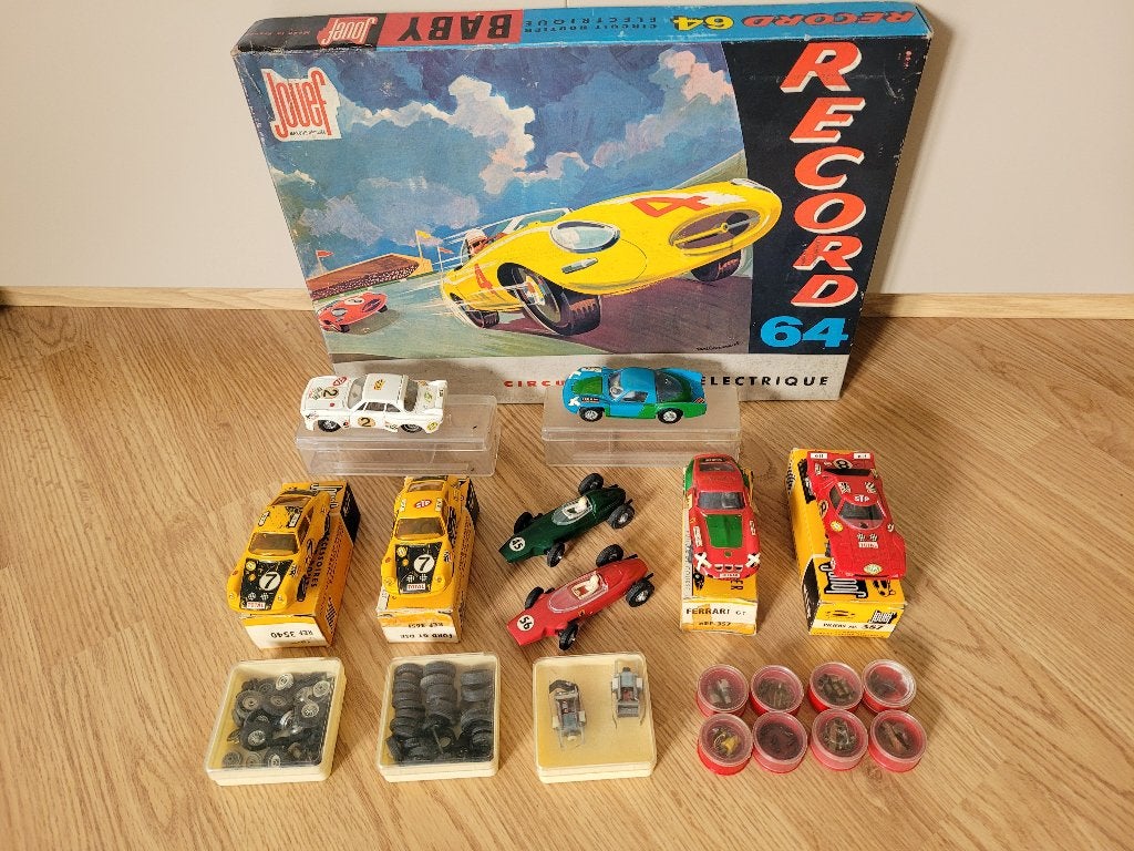 Circuit électrique autos Jouef, Kinderen en Baby's, Speelgoed | Racebanen, Elektrisch, Met looping, Ophalen, Overige merken