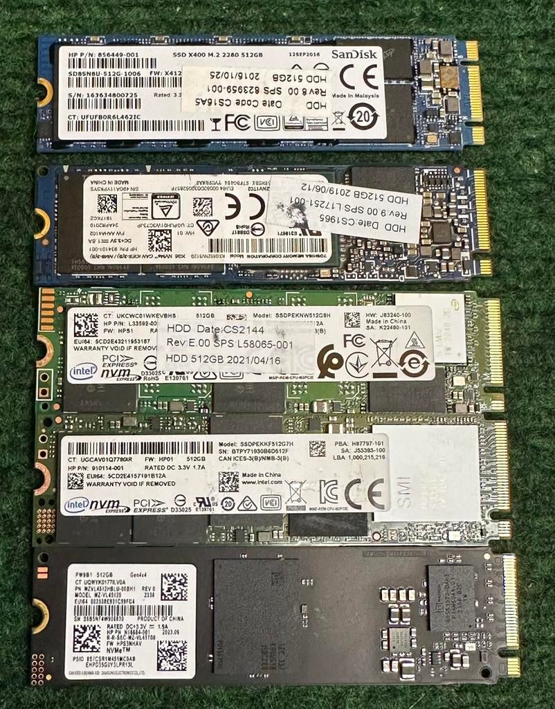 512GB M2 SSD TE KOOP!, Ophalen, Zo goed als nieuw