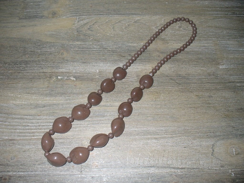 Bruine sierketting, Bijoux, Sacs & Beauté, Enlèvement ou Envoi, Comme neuf, Brun