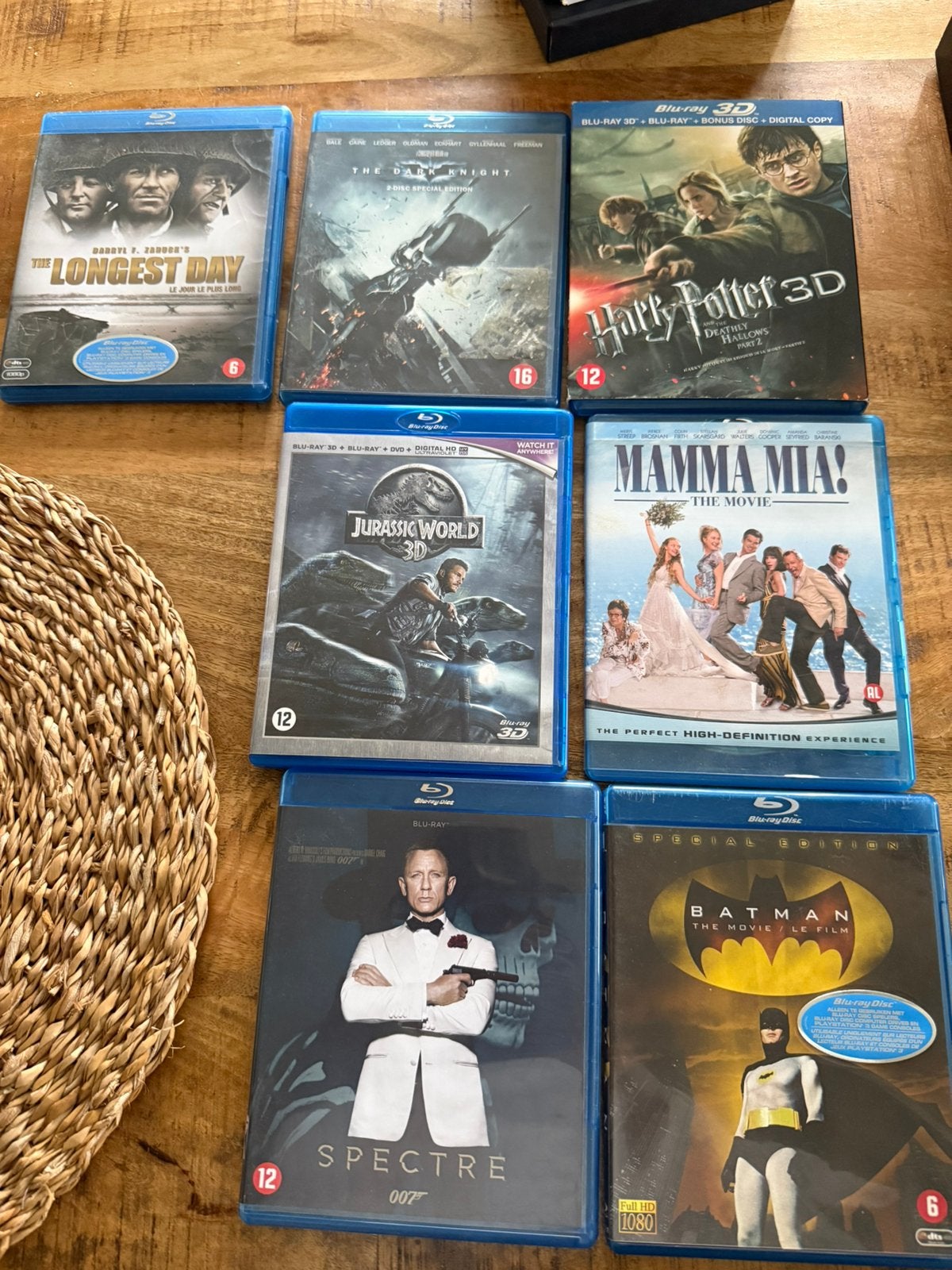 Verschillende Blu-Ray films 7 stuks, Ophalen, Zo goed als nieuw