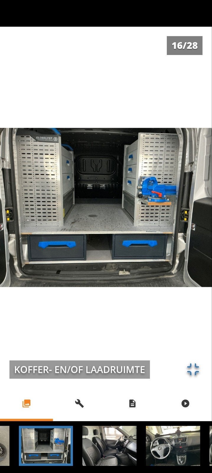 binneninrichting voor doblo maxi en combo maxi, Ophalen