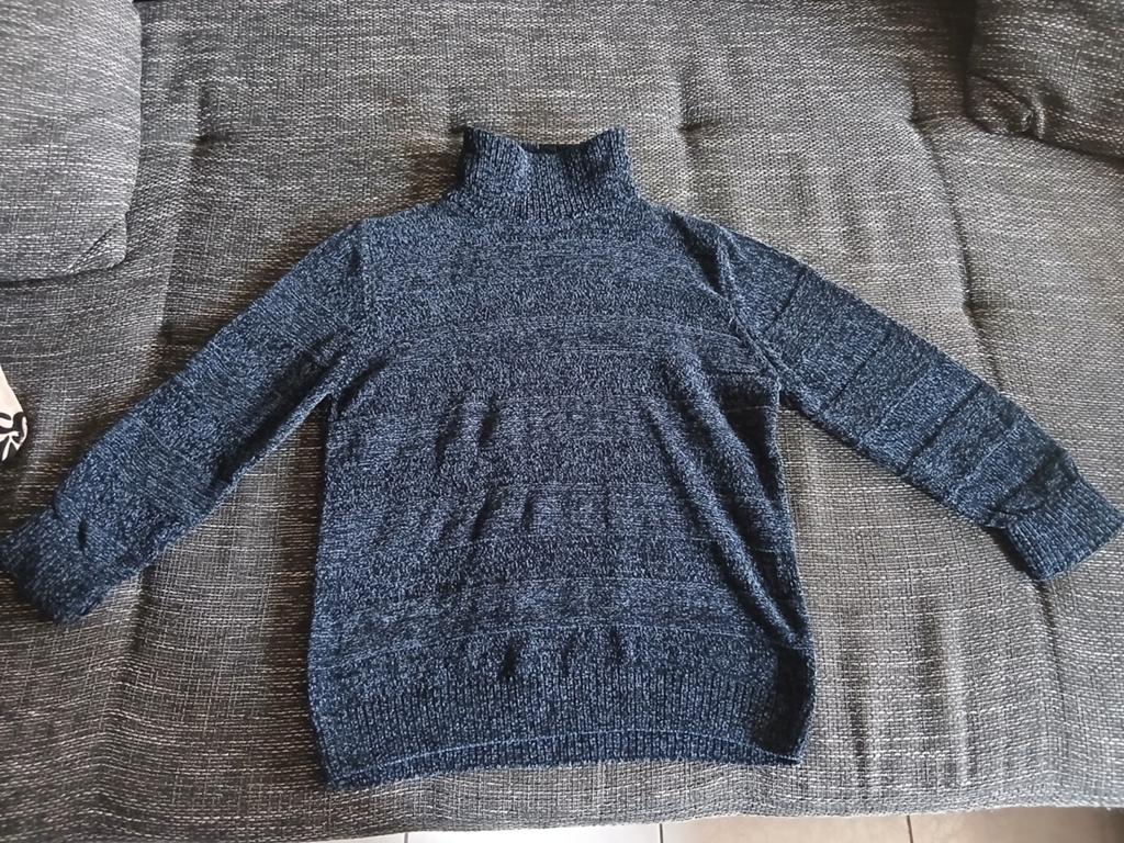 Donkerblauwe trui, Enlèvement, Comme neuf, Garçon, Pull ou Veste