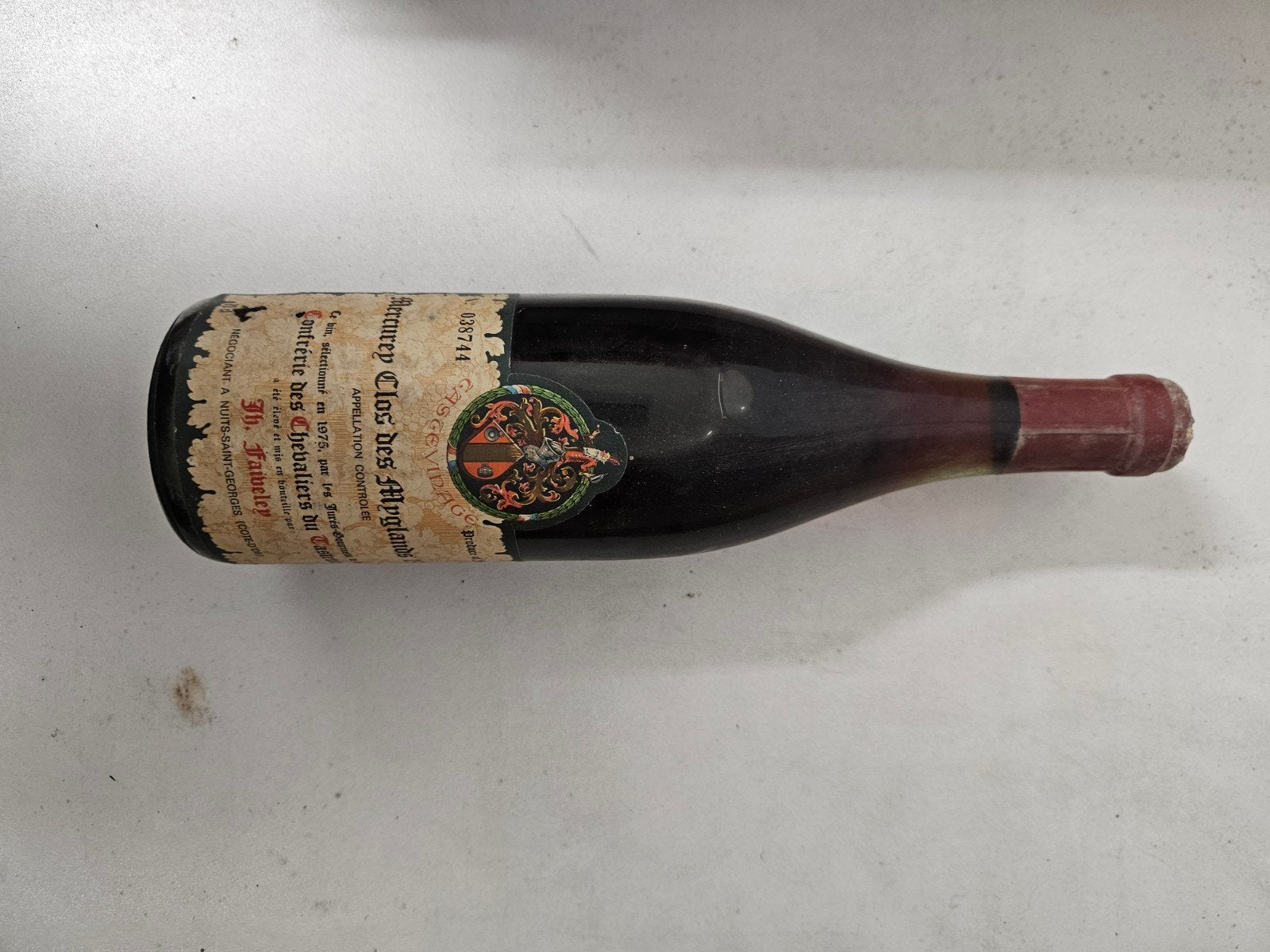 Mercury Clos des Myglands, Enlèvement