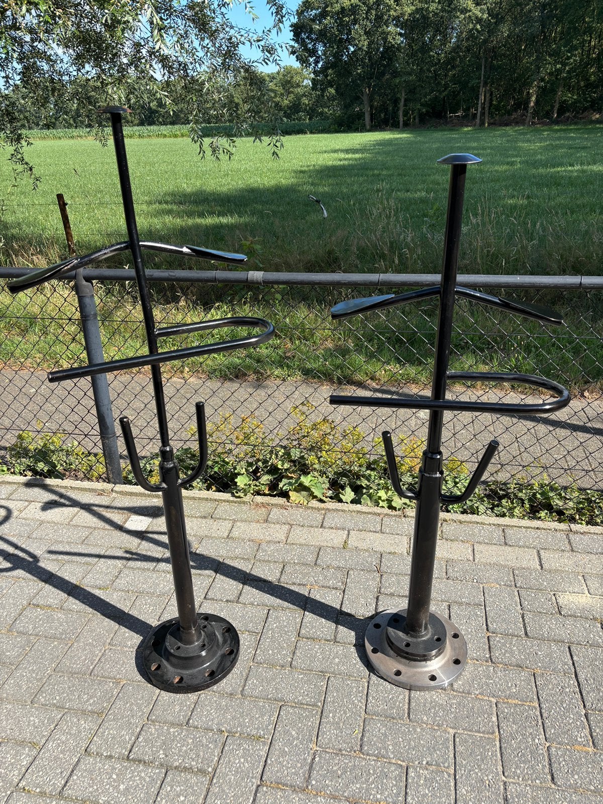 2x Standaard voor motorkledij, Motoren, Kleding | Motorkleding, Overige typen, Ophalen