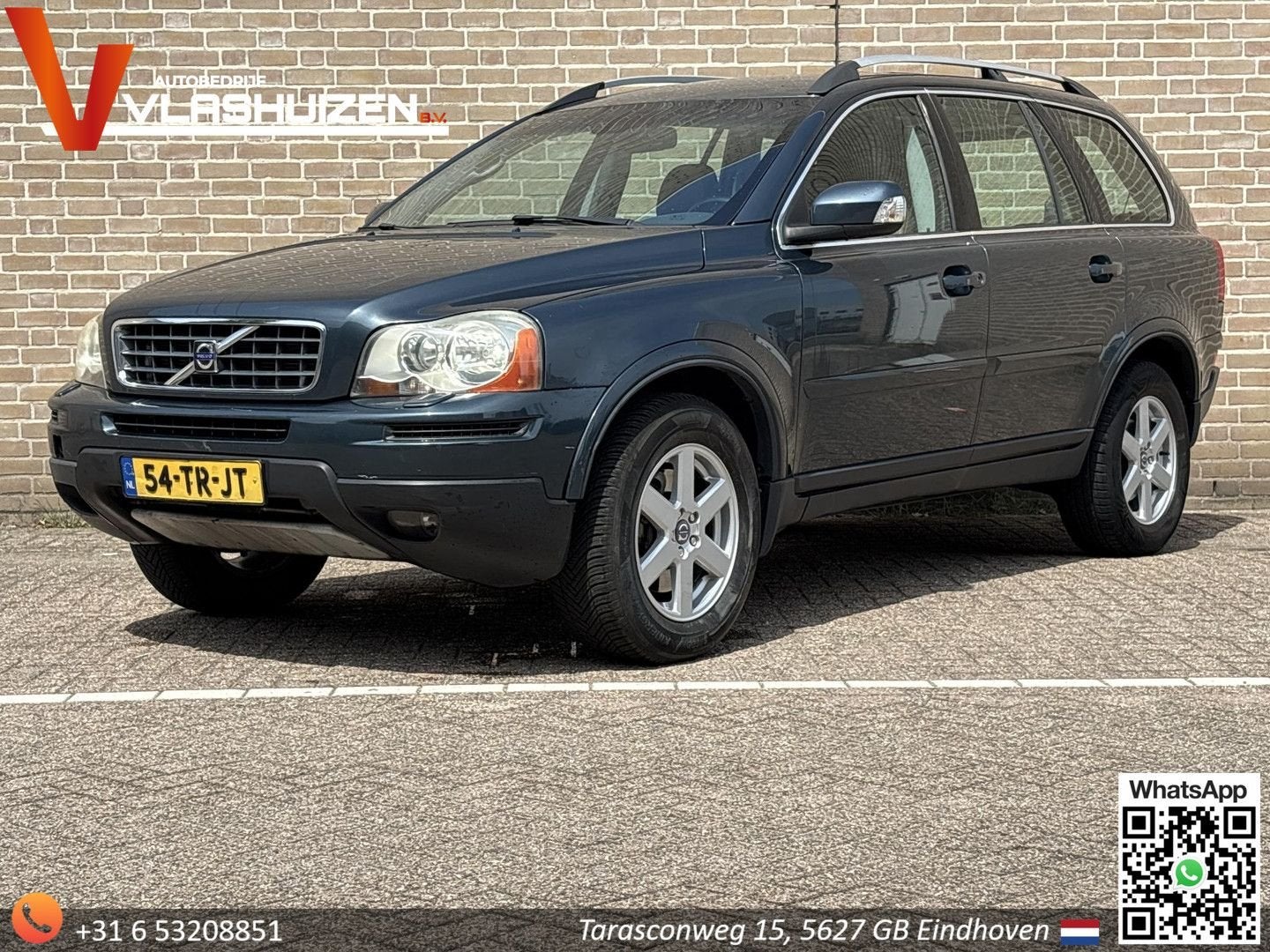 Volvo XC90 2.4 D5 Summum | Leder | Climate | Cruise | Navi |, Auto's, Volvo, Blauw, Diesel, SUV of Terreinwagen, Parkeersensor