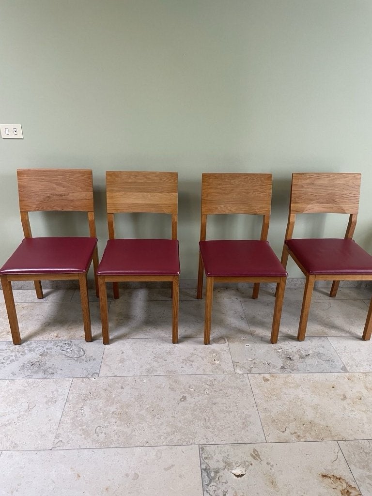 4 stoelen Team7, Huis en Inrichting, Ophalen, Overige kleuren, Zo goed als nieuw, Vier