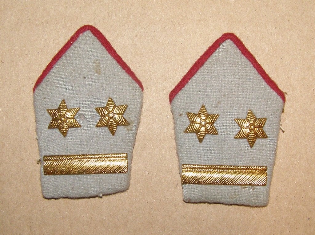 Coins de col Lt Colonel Ordonnance, Collections, Enlèvement ou Envoi, Armée de terre, Emblème ou Badge