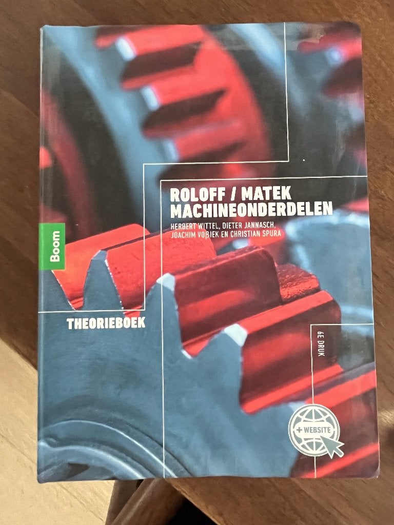 Roloff/Matek machineonderdelen, Hoger Onderwijs, Boom, Ophalen of Verzenden, Zo goed als nieuw