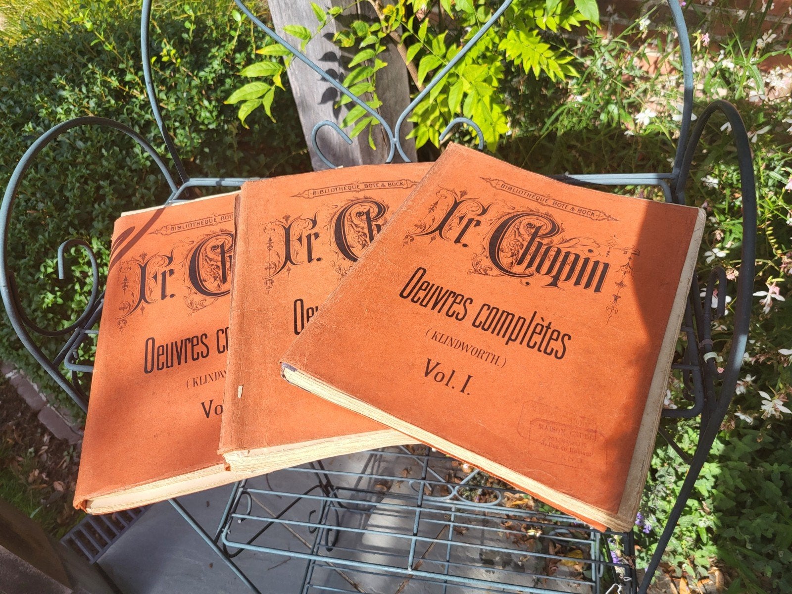 Antieke Bladmuziek Chopin - Oeuvres Complètes Vol. 1, 2 & 3, Muziek en Instrumenten, Ophalen of Verzenden