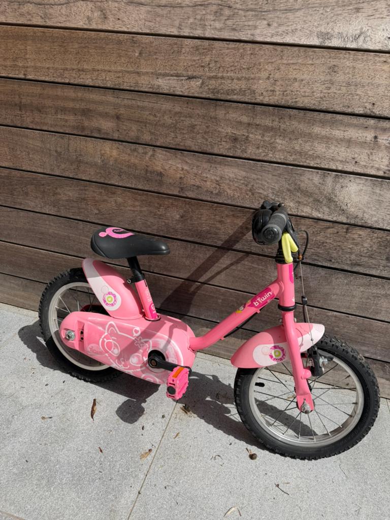 Fiets B-Twin peuter, Ophalen, Gebruikt, 14 inch of minder, Handrem