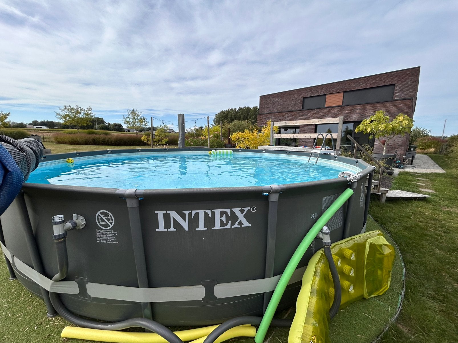 Intex zwembad 610x122 cm, Gebruikt, Rond, 300 cm of meer, Ophalen
