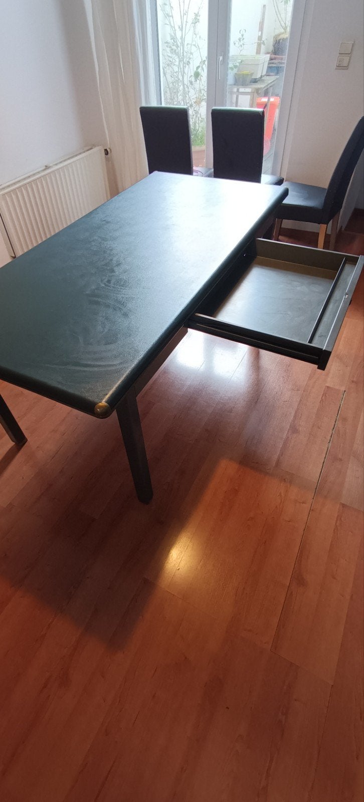Vintage tafel/bureau, Ophalen, Gebruikt, 50 tot 100 cm, Vijf personen of meer