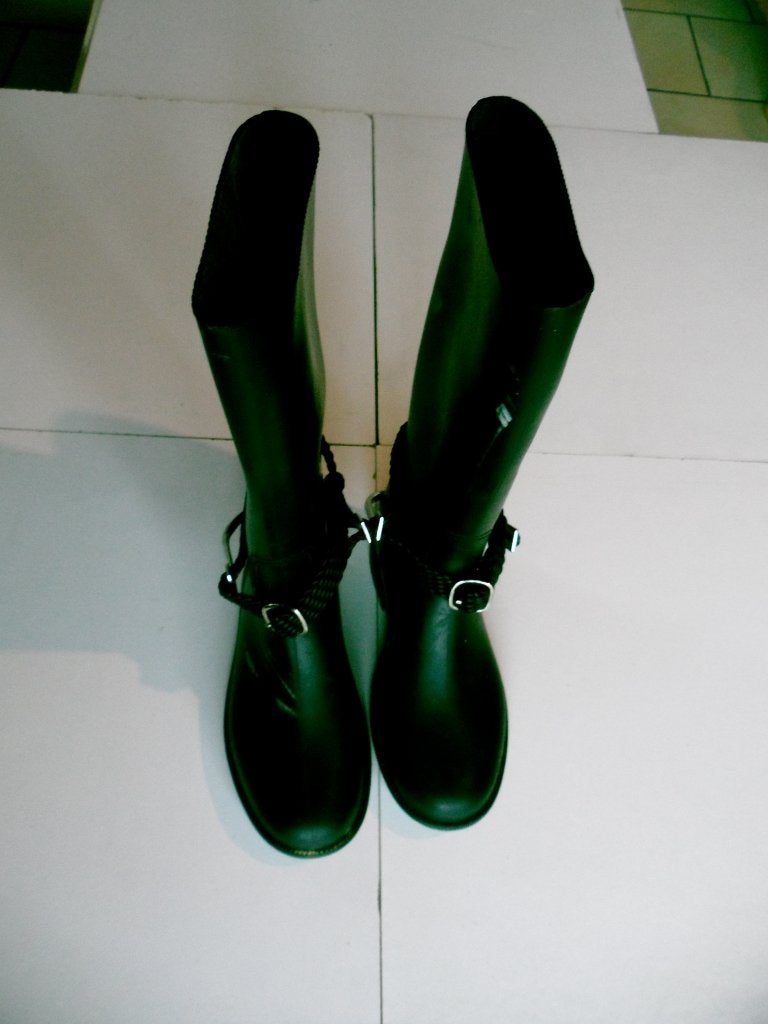 Botte equitation pointure 31 avec éperon amovible, Enlèvement ou Envoi, Utilisé, Chaussures, Imperméable