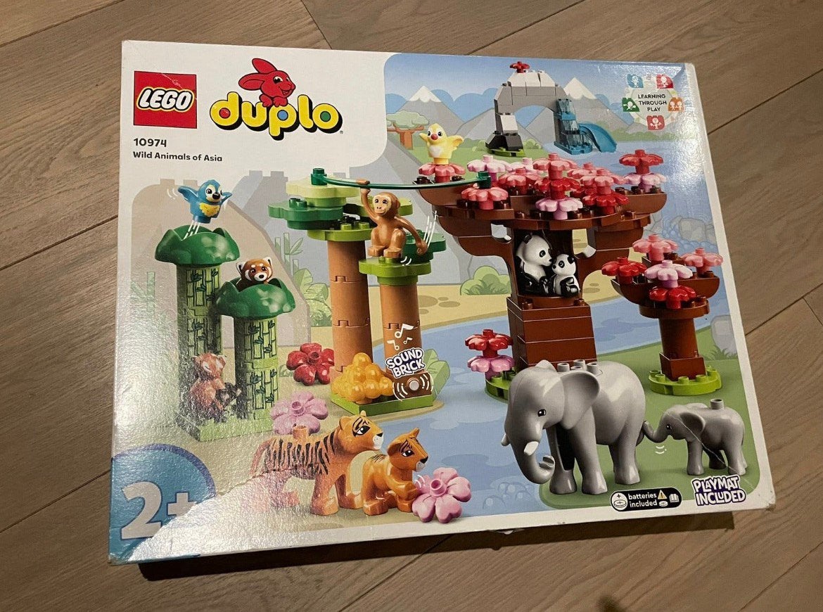 Duplo 10974 - wild animals of asia., Ophalen, Zo goed als nieuw, Duplo