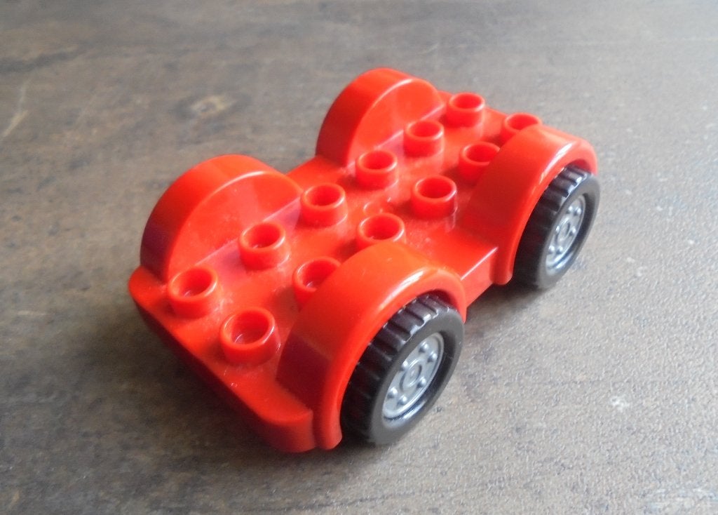 Lego Duplo Car Base 2x6 with Fixed Axles (zie foto's) 8, Enlèvement ou Envoi, Utilisé, Briques en vrac, Duplo