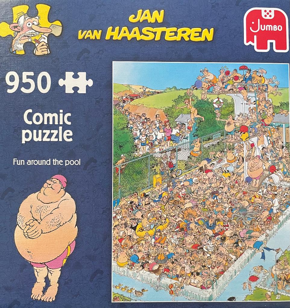 Fun Around the Pool - JVH Puzzel 950 stukjes, Ophalen, 500 t/m 1500 stukjes, Zo goed als nieuw, Legpuzzel