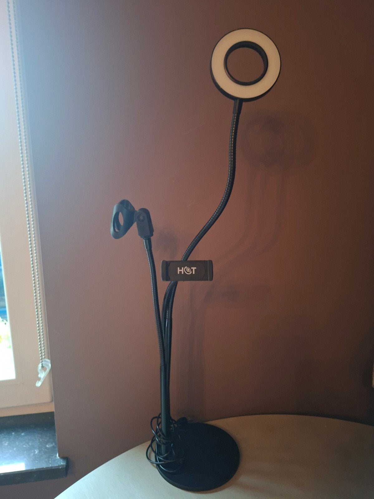 led ringlamp met statief, Audio, Tv en Foto, Fotografie | Statieven en Balhoofden, Ophalen of Verzenden