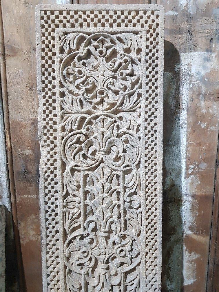 ANTIEK 18E-EEUWS JALI PANEEL - RAAM 27X186 CM, Antiek en Kunst, Ophalen