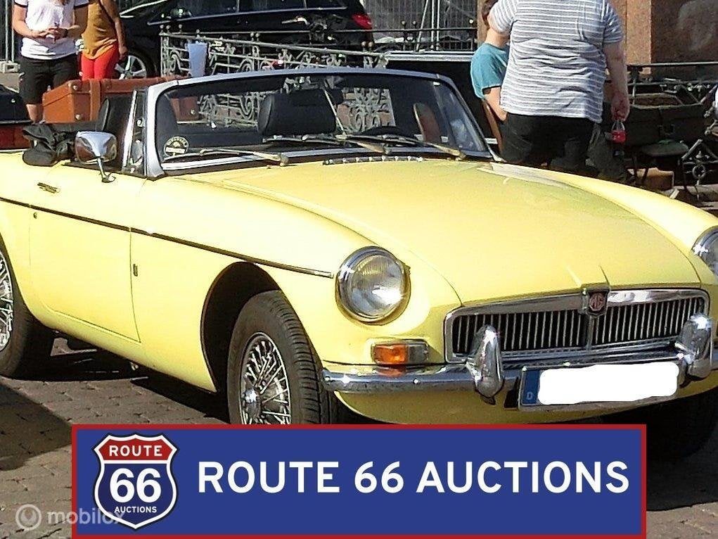 MG MGB | 1975 | Route 66 Auctions, Zwart, Bedrijf, Handgeschakeld, Overige carrosserie