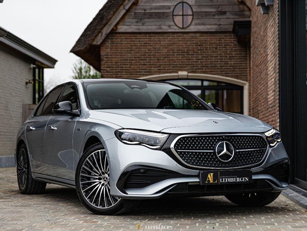 Mercedes E300 de AMG Line / Trekhaak / Pano / Burmester, Autos, Cuir, Argent ou Gris, Euro 6, Entreprise