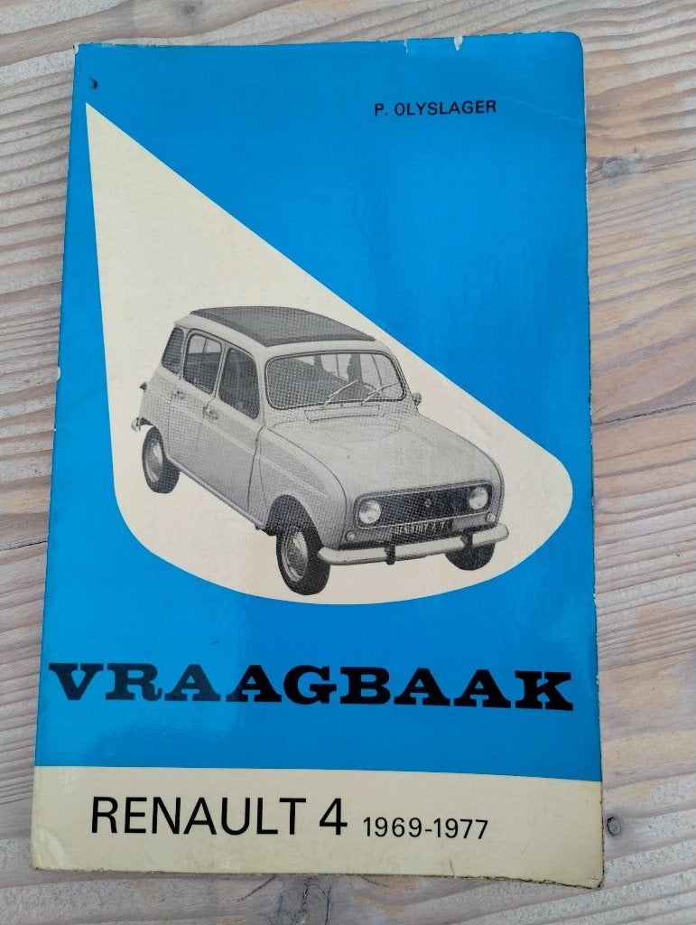vraagboek werkplaatsboek Renault R4 1969-1977, Enlèvement