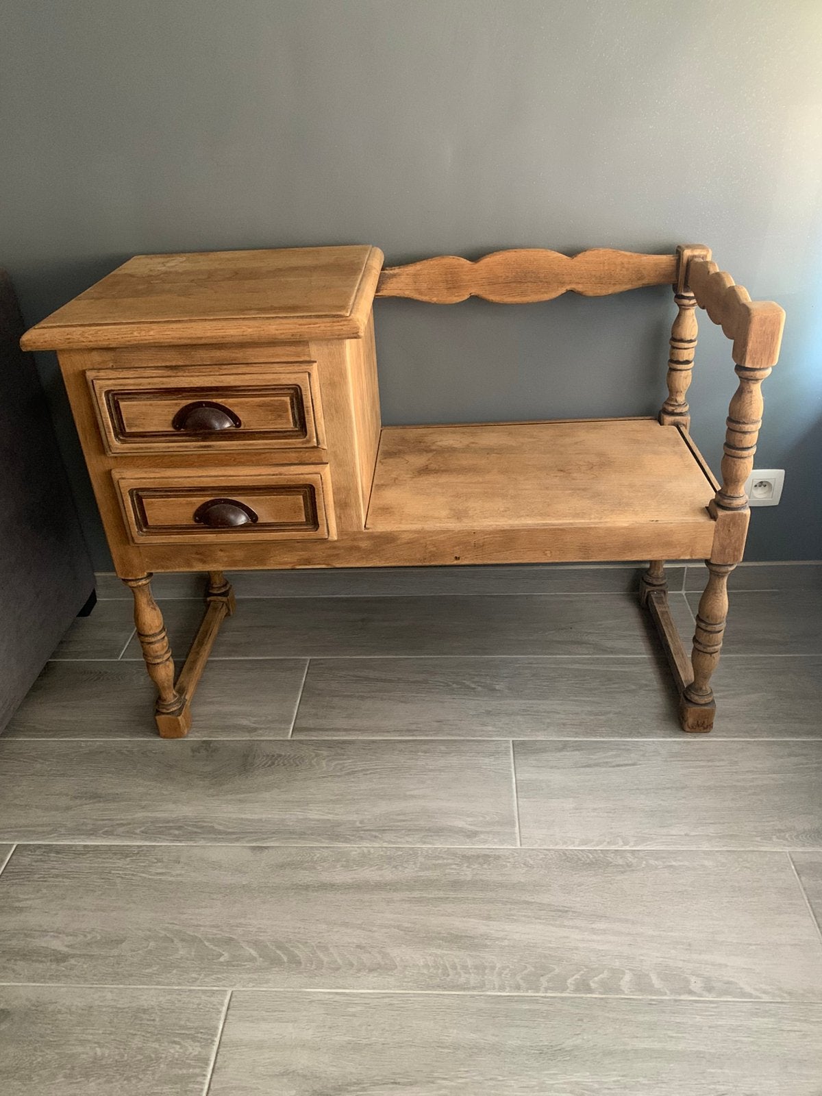 Banc téléphone, Maison & Meubles, Armoires | Commodes, Utilisé, Enlèvement