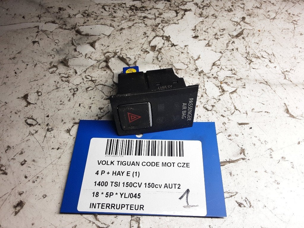 COMMUTATEUR Volkswagen Tiguan (AD1) (5NB919225IUU), Volkswagen, Mevr. I. Hauben, Utilisé, Rue de l'Espoir 34 34
4030  GRIVEGNÉE, BE