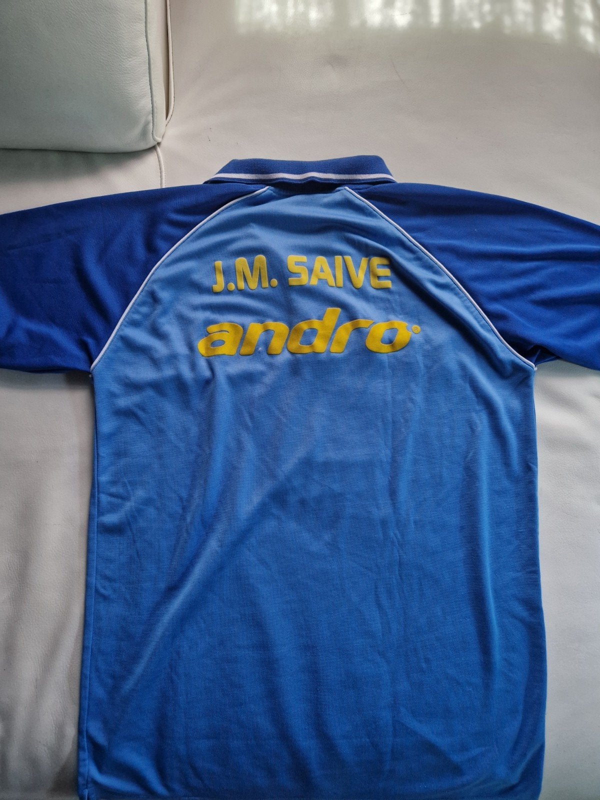 Chemise de compétition Match Worn Jean-Michel Saive, Sports & Fitness, Football, Comme neuf, Maillot, Taille XL, Enlèvement