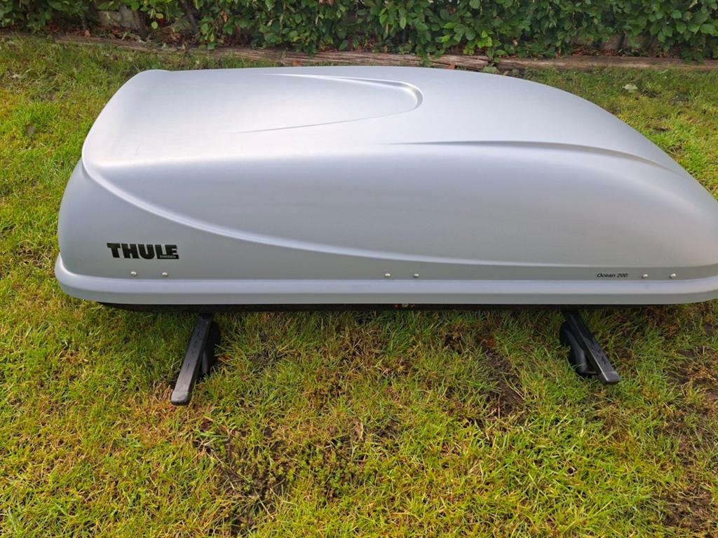 Thule Ocean 200 Dakkoffer (450L) – in nette en complete staa, Auto diversen, Dakkoffers, Ophalen