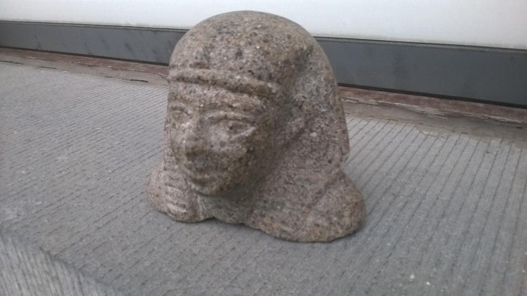 Farao's hoofd gebeeldhouwd in graniet — 11 cm, Antiek en Kunst, Ophalen of Verzenden