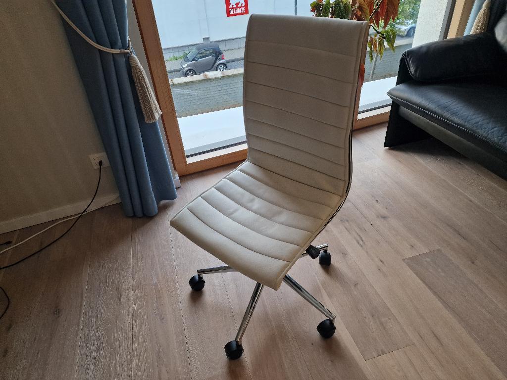 Chaise bureau, Enlèvement, Comme neuf, Blanc, Chaise de bureau
