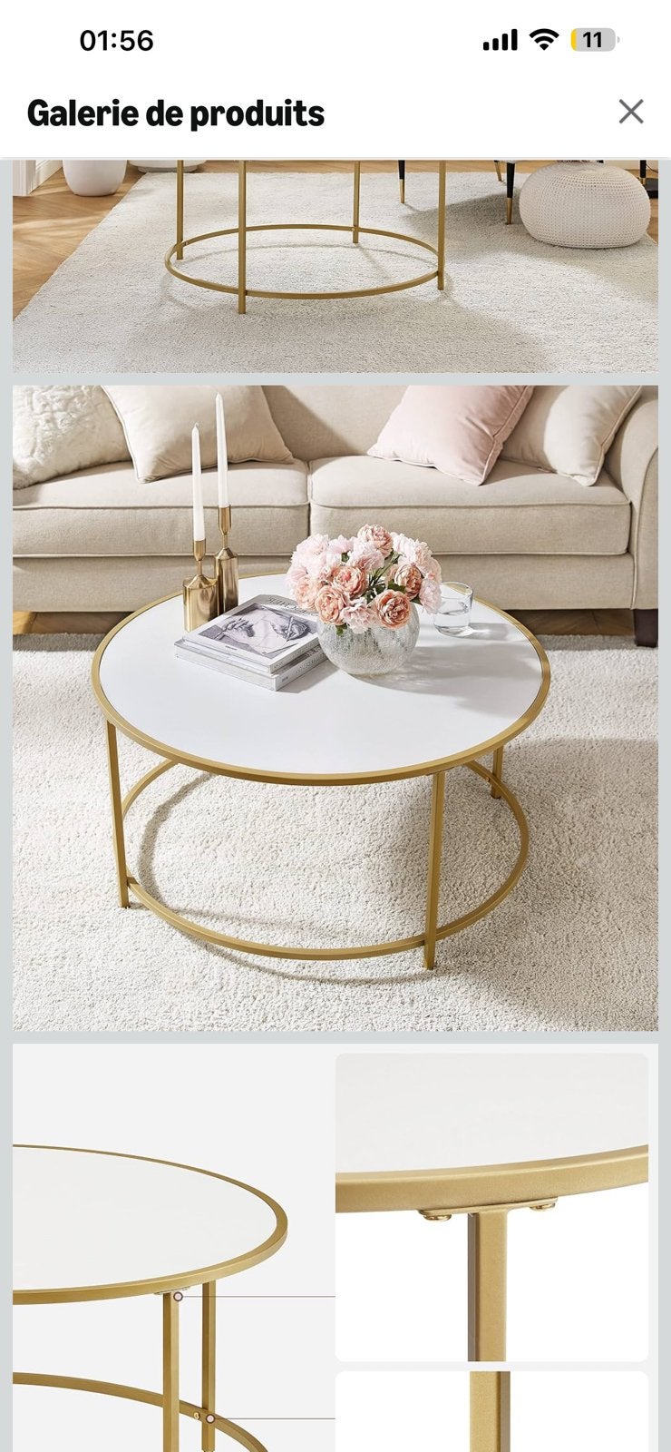 Table basse, Maison & Meubles, Tables | Tables de salon, Enlèvement, Comme neuf