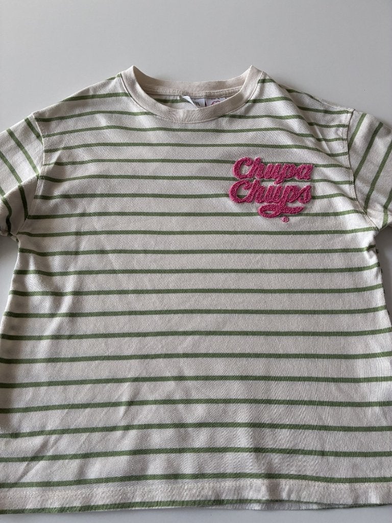 Manches longues rayées blanches et vertes de Chupa Chups 128, Enfants & Bébés, Vêtements enfant | Taille 128, Enlèvement ou Envoi