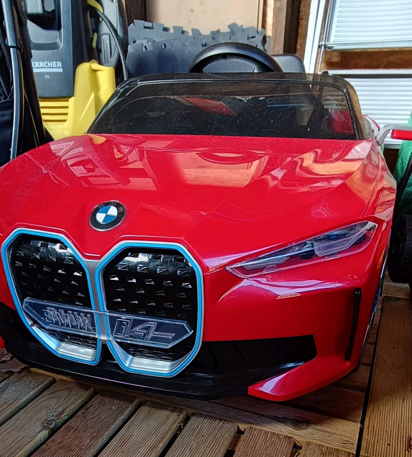 BMW i4 voiture électrique pour enfants avec bluetooth radio, Enlèvement