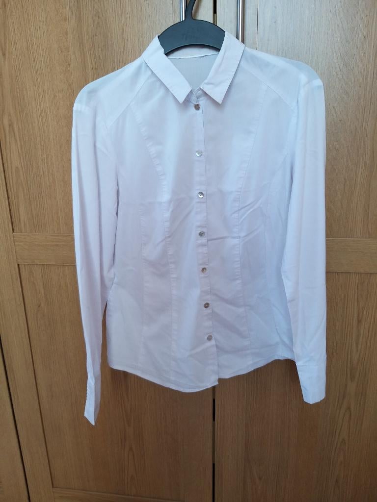 Bianca klassieke witte blouse 36, Kleding | Dames, Bianca, Wit, Ophalen of Verzenden, Maat 36 (S)