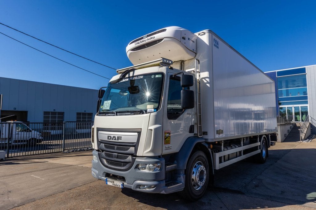 DAF LF55 250 +CHEREAU+THERMO KING+DHOLLANDIA1.5 T., Auto's, Automaat, Achterwielaandrijving, Euro 6, Wit