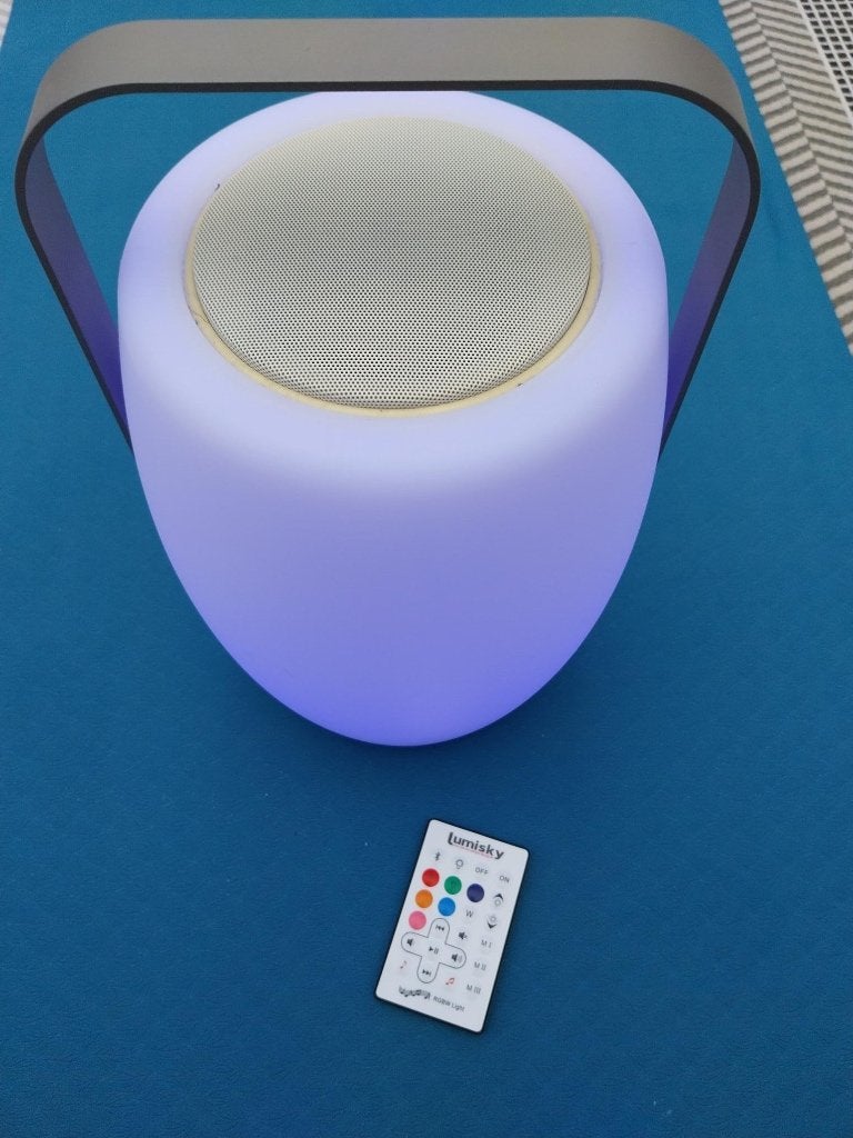 Buitenlamp Lumisky Lucy Play met ingebouwd bluetooth speaker, Ophalen, Gebruikt