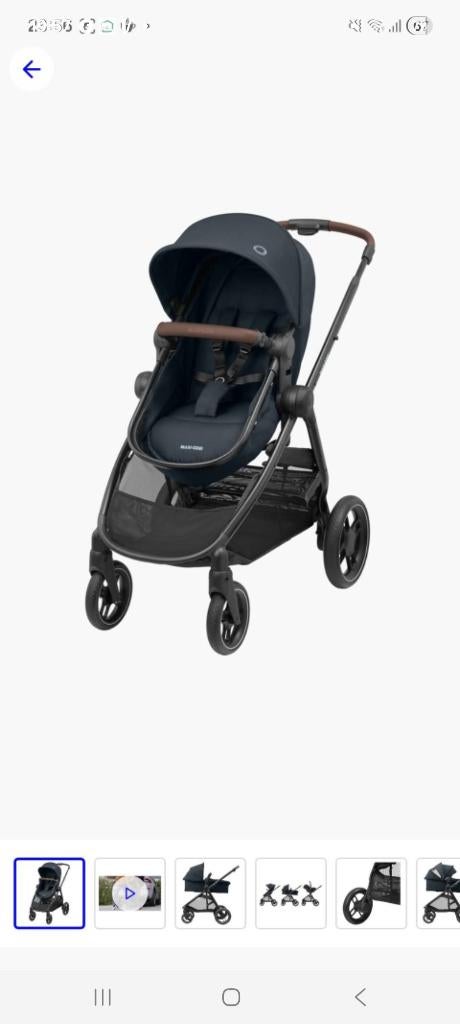 Pousette maxi cosi, Tige de poussée réglable, Enlèvement, Utilisé, Poussette