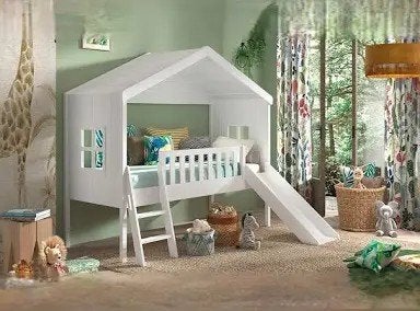 vipack huisjesbed met glijbaan, bed, Ophalen