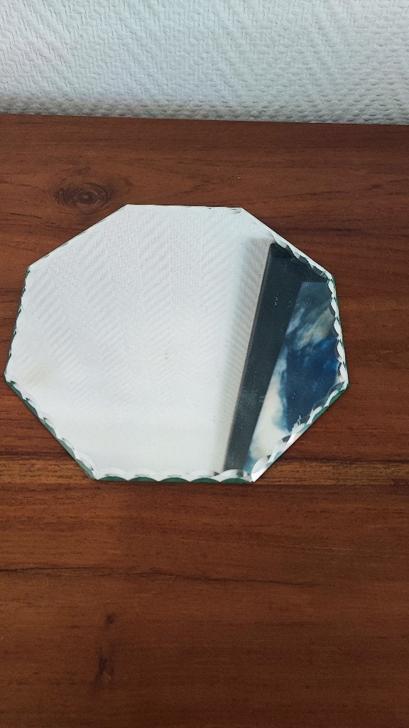 zeshoekig spiegeltje voor swarovski beeldjes op te plaatsen, Ophalen of Verzenden