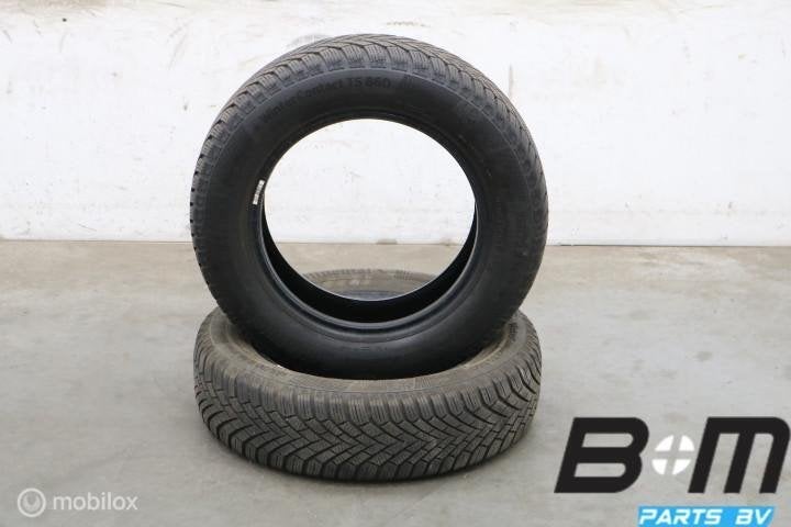 2 x 1657014 81T Conti WinterContact TS860 5.5mm 165 70 14, 14 inch, Gebruikt, Winterbanden, Band(en)