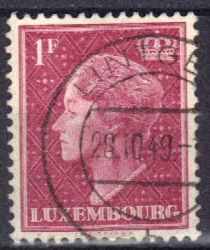 Luxemburg 1948-1953 - Yvert 418 - Charlotte (ST), Verzenden, Luxemburg, Gestempeld