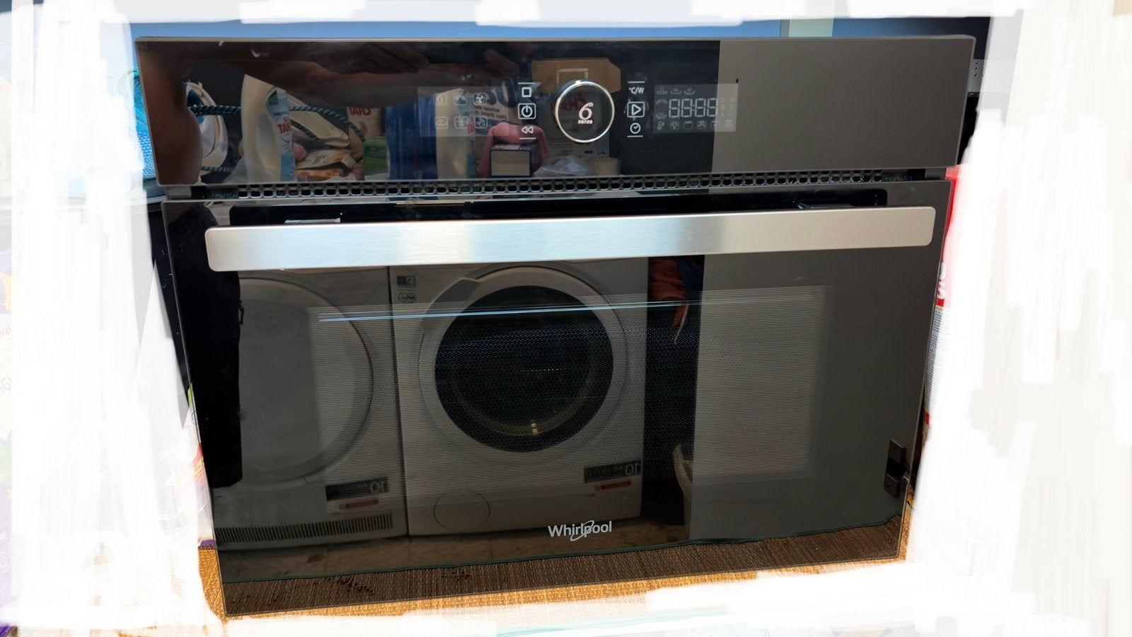 Whirlpool AMW 9605/NB Combimagnetron, Elektronische apparatuur, Microgolfovens, Zo goed als nieuw, Inbouw, Combi-microgolfoven