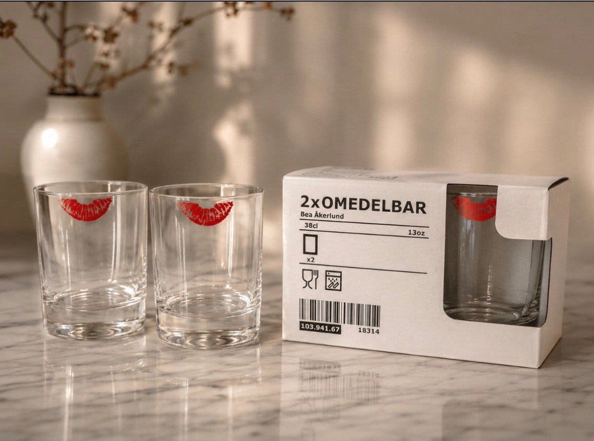 Verzamelobject - IKEA omedelbar glazen - nieuw, Ophalen of Verzenden, Zo goed als nieuw