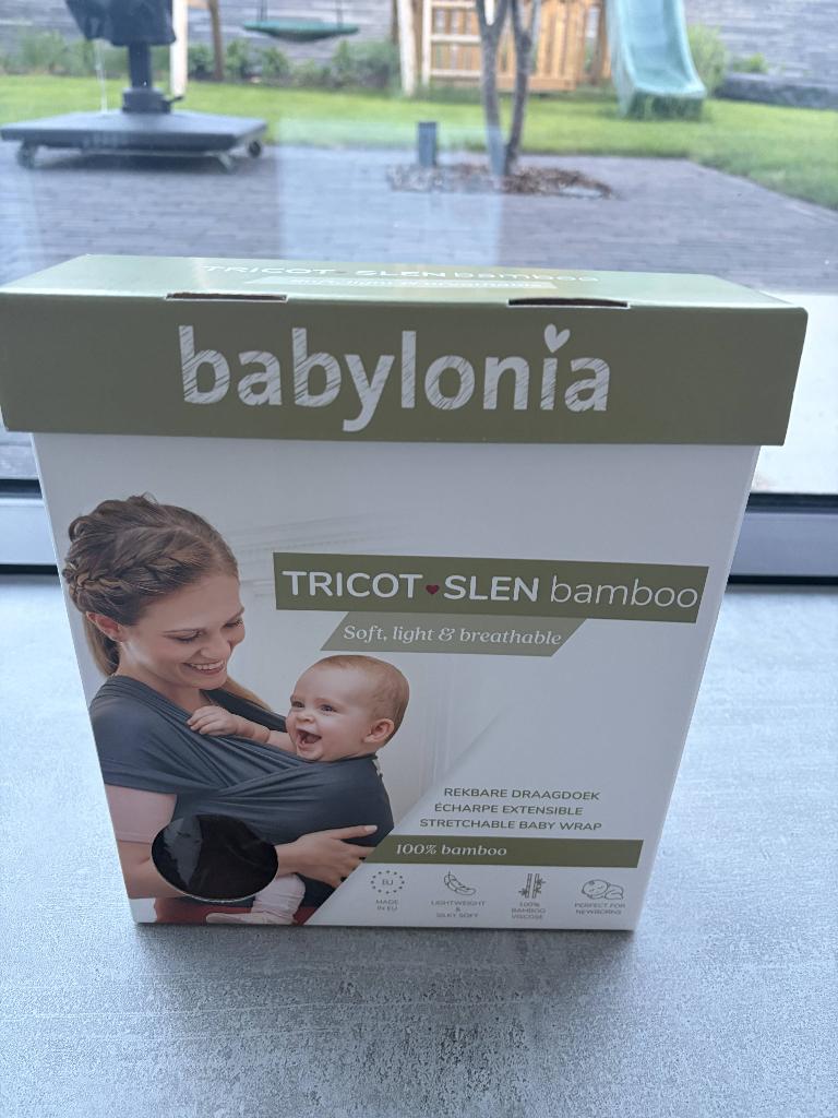 Draagdoek babylonia (bamboo khaki green), Ophalen, Zo goed als nieuw, Draagdoek