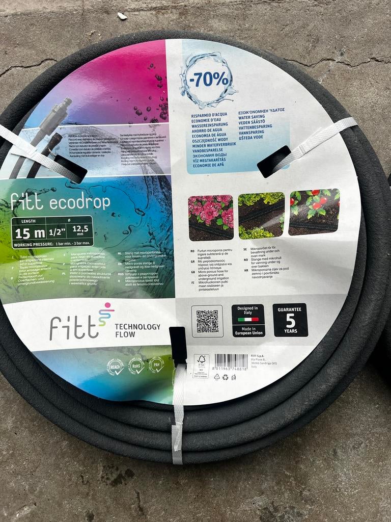 2 microporeuze slangen voor irrigatie, Tuin en Terras, Tuinslangen, Ophalen, Nieuw, Tuinslang