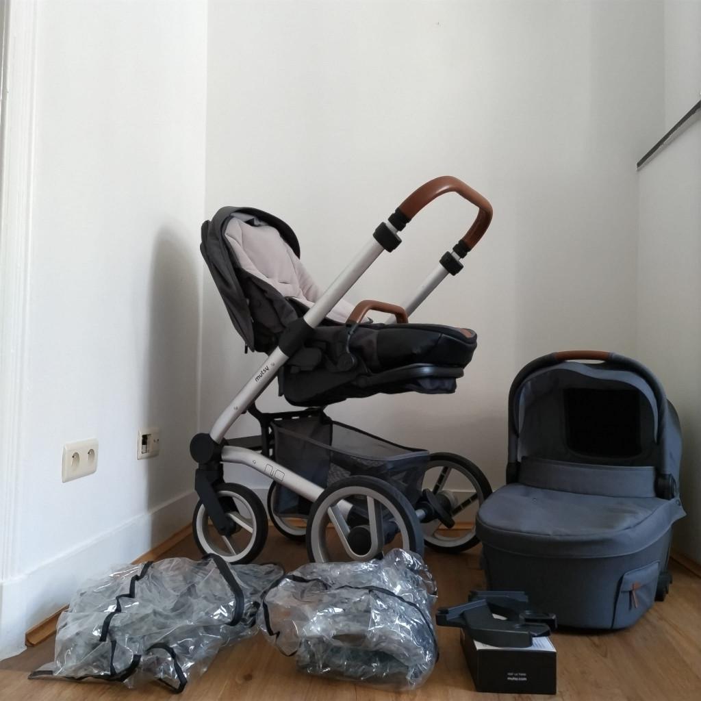poussette Mutsy Nio, Enfants & Bébés, Poussettes & Combinaisons, Comme neuf, Poussette, Mutsy, Avec nacelle, Enlèvement