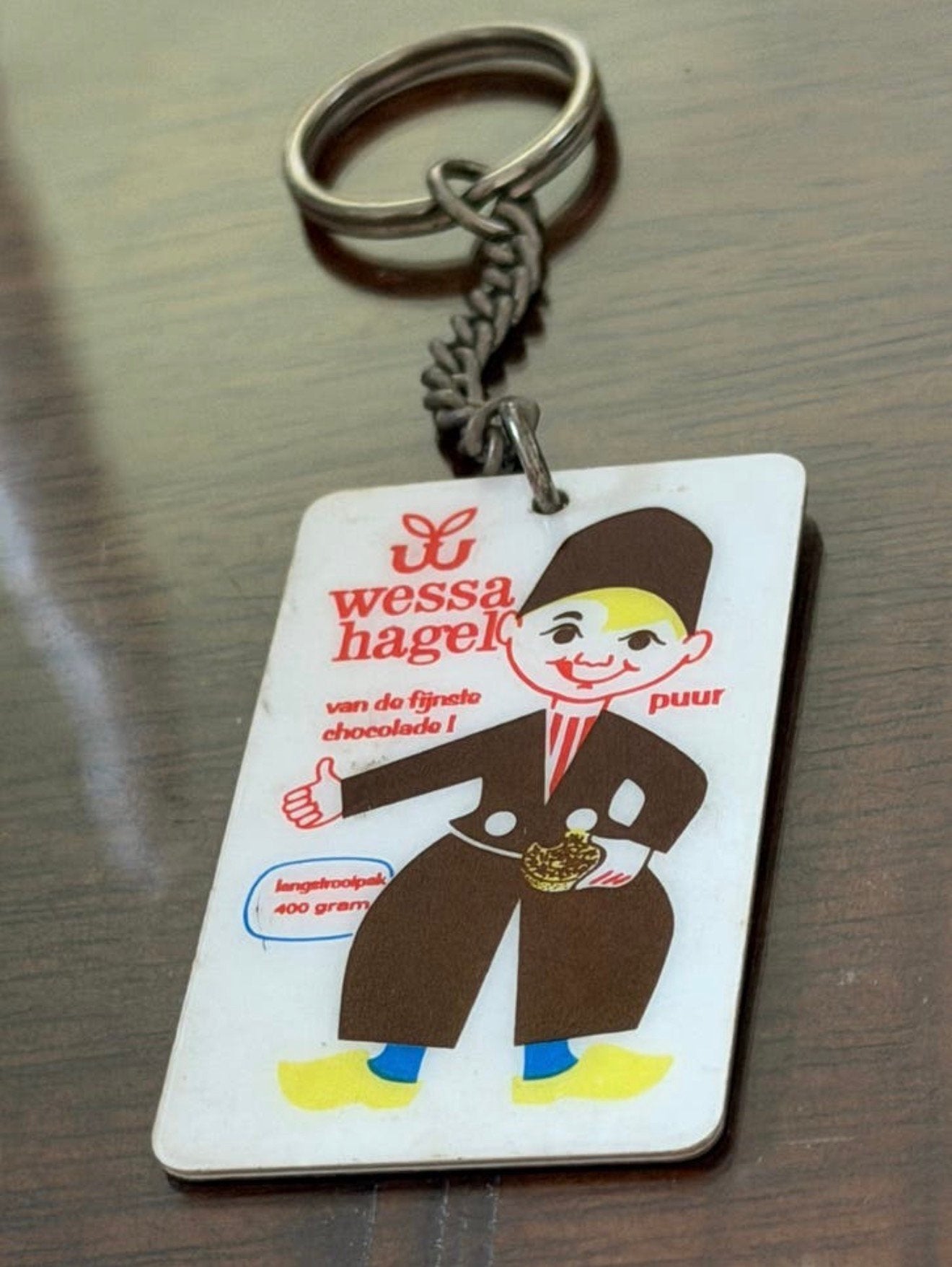 Vintage Wessa pure hagelslag sleutelhanger –  jaren 60/70, Verzenden, Zo goed als nieuw, Merk